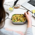 Black+Blum Lunch box stalowy L, oliwkowy