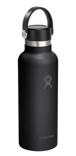 Hydro Flask Butelka 18 oz Standard z nakrętką Flex, czarna
