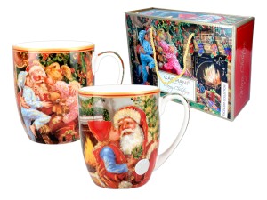 Carmani Merry Christmas 2 kubki 400 ml - Kochany Mikołaj