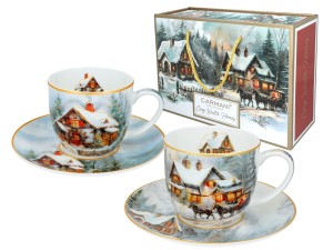 Carmani Merry Christmas 2 filiżanki 250 ml - Zimowa idylla