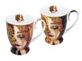Carmani Komplet 2 kubków w sercu — G. Klimt, Złote łzy