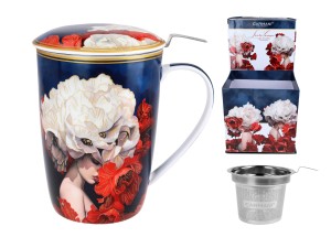 Carmani Lozano Floral Symphony kubek z sitkiem 600 ml