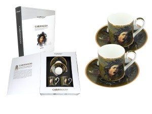 Carmani Caravaggio 2 filiżanki espresso 100 ml - Głowa Meduzy