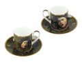Carmani 2 filiżanki espresso — Caravaggio, Głowa Meduzy
