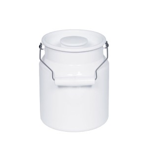Riess Kanka do mleka emaliowana szeroka 2 l Classic Weiss