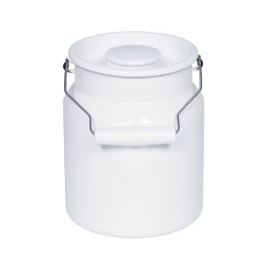 Riess Kanka do mleka emaliowana szeroka 3 l Classic Weiss