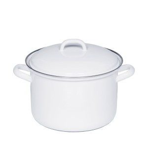 Riess Garnek wysoki z pokrywą 3,5 l 20 cm Classic Weiss