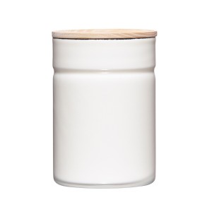 Riess Pojemnik emaliowany z pokrywą 0,5 l Pure White