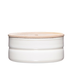 Riess Pojemnik emaliowany z pokrywą 0,6 l Pure White