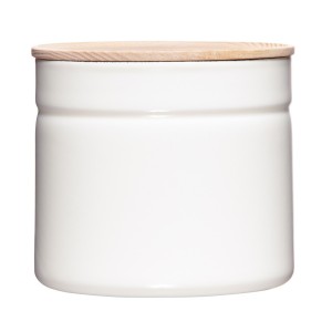 Riess Pojemnik emaliowany z pokrywą 1,3 l Pure White