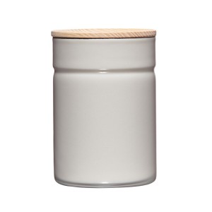 Riess Pojemnik emaliowany z pokrywą 0,5 l Light Grey