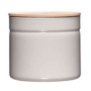 Riess Pojemnik emaliowany z pokrywą 1,3 l Light Grey