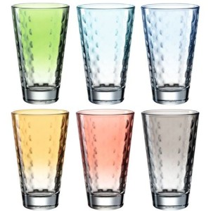 Leonardo Zestaw 6 szklanek 300 ml OPTIC pastel