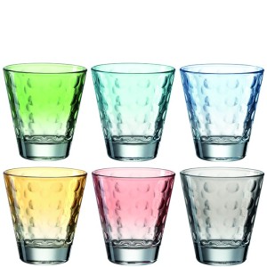 Leonardo Zestaw 6 szklanek 215 ml OPTIC pastel