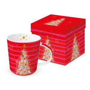 PPD Christmas Red & Pink kubek porcelanowy 400 ml