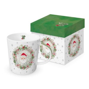 PPD Wreath & Santa kubek porcelanowy 400 ml