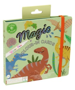 Floss & Rock Dinosaur karty wodne z pisakiem 10 szt. 15 x 15 cm