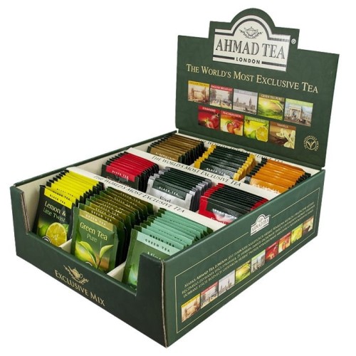 Ahmad Tea Exclusive Mix 90 herbat kartonowy prezenter.jpg