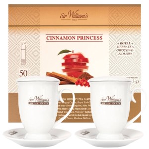 Sir William's Cinnamon Princess 50x3g i 2 kubki Royal 400 ml