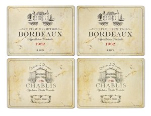 Pimpernel Vin de France 4 podkładki stołowe 40x30 cm - Wino Francuskie