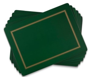 Pimpernel Emerald Classic 6 podkładek 30x23 cm w kolorze szmaragdu