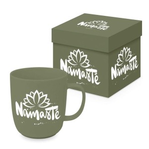 PPD kubek porcelanowy 350 ml Nomasté - motyw: Kwiat lotosu, styl minimalistyczny