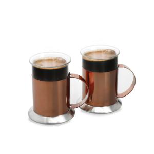 La Cafetière 2 szklanki o poj. 300 ml w metalowych koszyczkach