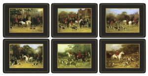 Pimpernel Tally Ho 6 podkładek 30x23 cm, motyw: polowanie na lisa