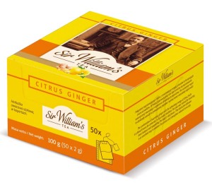 Sir William's Citrus Ginger 50x2g - herbatka o smaku cytrusowo-imbirowym