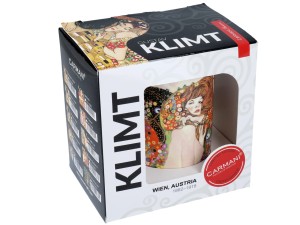 Carmani porcelanowy kubek 360 ml, motyw: Gustav Klimt, Węże wodne 2
