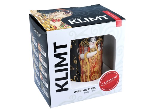 Carmani porcelanowy kubek 360 ml, motyw: Gustav Klimt, Medycyna - w opakowaniu.jpg