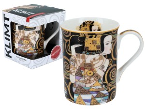 Carmani porcelanowy kubek 360 ml, motyw: Gustav Klimt, Oczekiwanie