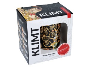 Carmani porcelanowy kubek 360 ml, motyw: Gustav Klimt, Węże wodne