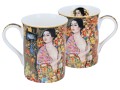 Carmani porcelanowy kubek 360 ml, motyw: Gustav Klimt, Tancerka - widok kubka z 2 stron.jpg