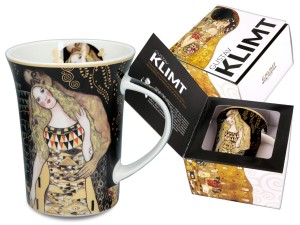 Carmani kubek porcelanowy 350 ml, motyw z Klimta, Adam i Ewa