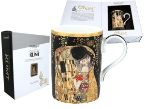 Carmani kubek porcelanowy 380 ml, Klimt, Pocałunek