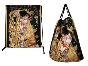 Carmani worek na plecy 43x36 cm, Gustav Klimt, Pocałunek