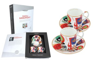 Carmani 2 filiżanki espresso 100 ml, Kandinsky - Muses