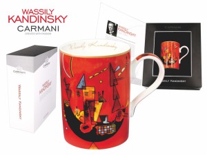 Carmani kubek porcelanowy 380 ml - Wassily Kandinsky, With and against
