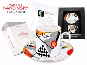 Carmani filiżanka 200 ml ze spodkiem, Kandinsky - Orange