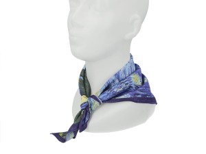 Carmani apaszka 50x50 cm, V. van Gogh, Gwieździsta noc