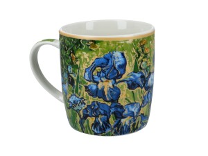 Carmani kubek 380 ml w puszce, van Gogh, Irysy, porcelana