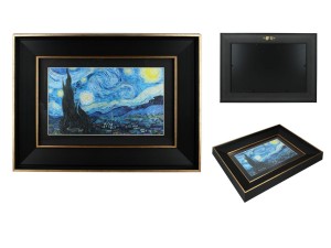 Carmani V. van Gogh - Gwieździsta noc - obraz 29x39 cm w szerokiej ramie
