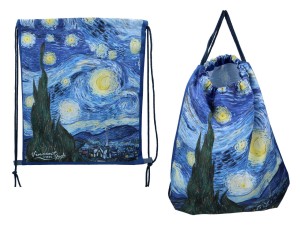 Carmani worek na plecy 43x36 cm, van Gogh, Gwiaździsta noc