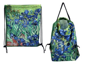 Carmani worek na plecy 43x36 cm, van Gogh, Irysy