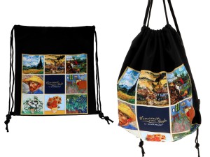 Carmani worek na plecy 43x36 cm, van Gogh, Kolaż I