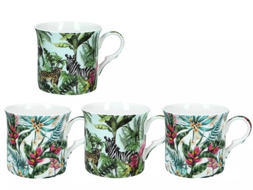 Heritage Tropical Safari 4 Fine Bone China Mugs.jpg